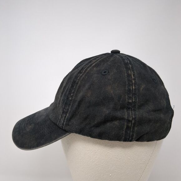 Hang Loose Slideback Hat Black One Size Adjustable Embroidered Solid - Picture 3 of 9
